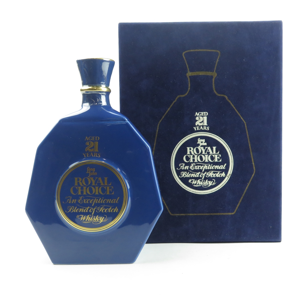 ロイヤルチョイス　21年 ロングジョン 21年 ロイヤルチョイス 1980年代流通 43% : くり