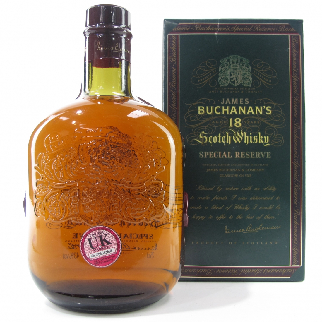 Buchanan's 18 Year Old Special Reserve 75cl Whisky Auctioneer