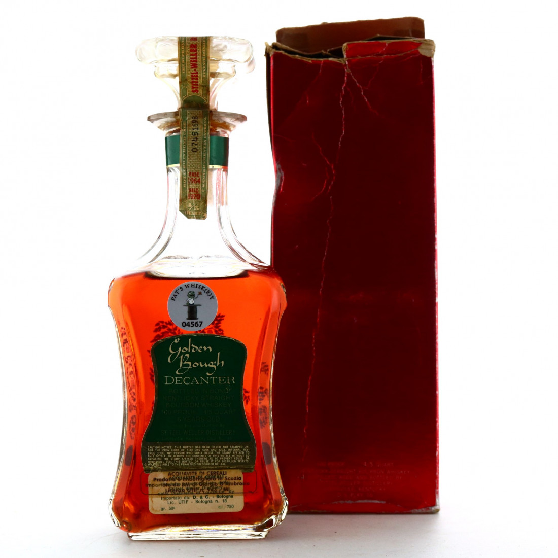 Old Fitzgerald 1964 Bottled in Bond 6 Year Old 100 Proof Golden Bough