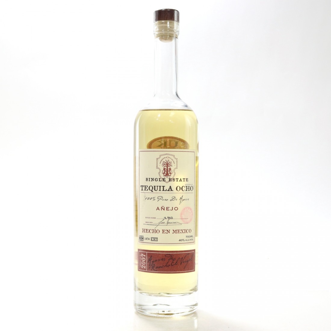 Tequila Ocho 2007 Single Estate Anejo Whisky Auctioneer