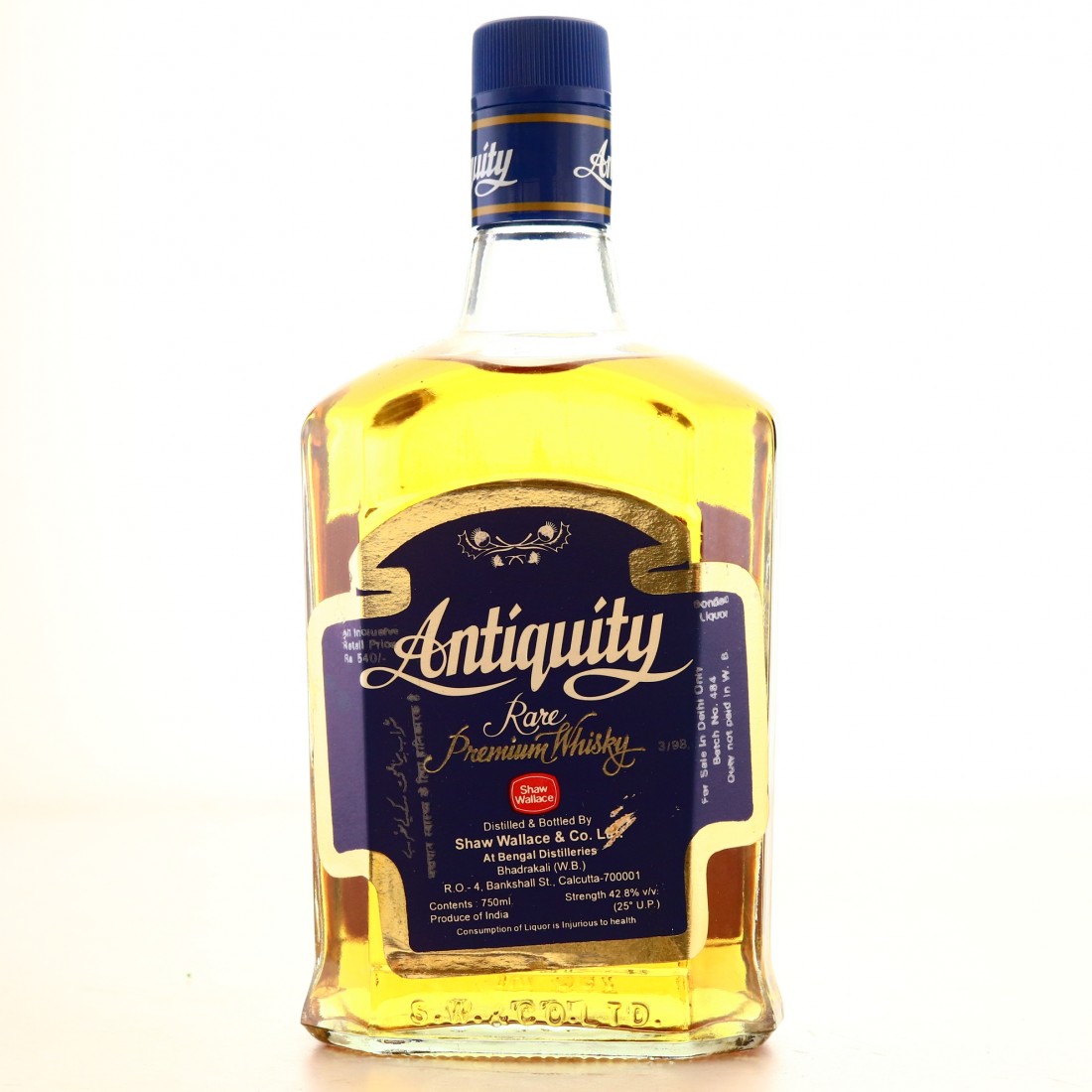 Antiquity Rare Premium Indian Whisky 75cl Whisky Auctioneer