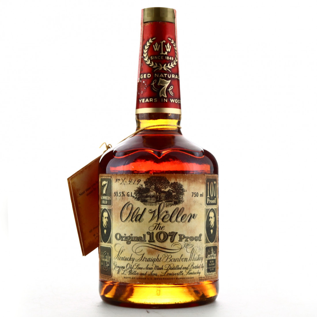 Old Weller Original 107 Proof 7 Year Old 1979 / StitzelWeller Whisky