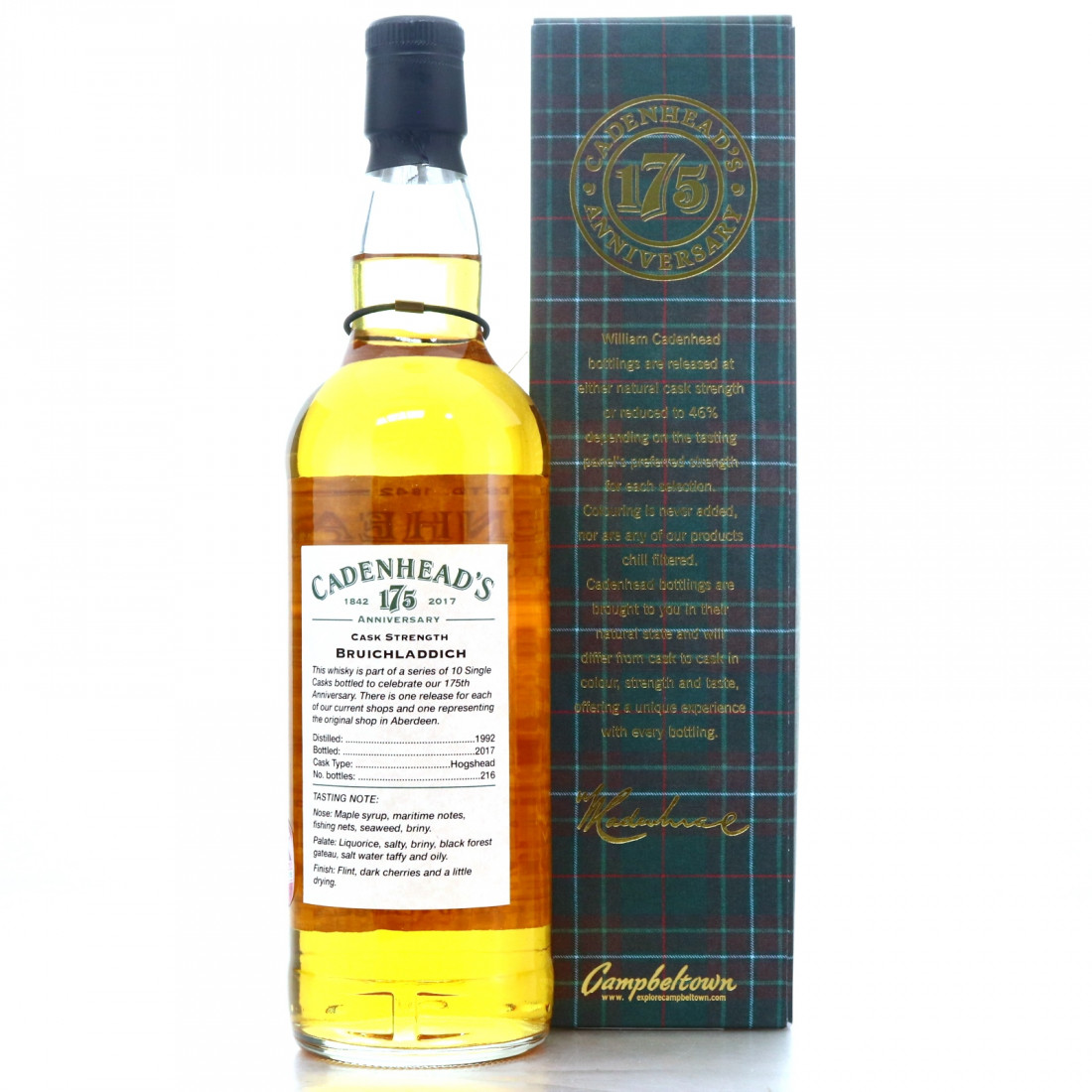Bruichladdich 1992 Cadenhead S 25 Year Old Edinburgh Shop Whisky Auctioneer