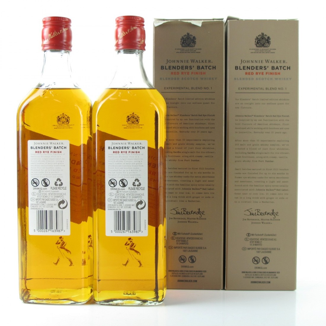 Johnnie Walker Blenders' Batch Red Rye Finish Batch 1 2 x 70cl