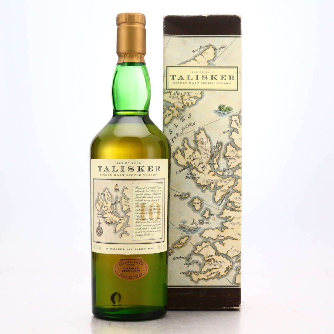 Talisker 10 Map Label Talisker 10 Year Old Map Label 1980S | Whisky Auctioneer