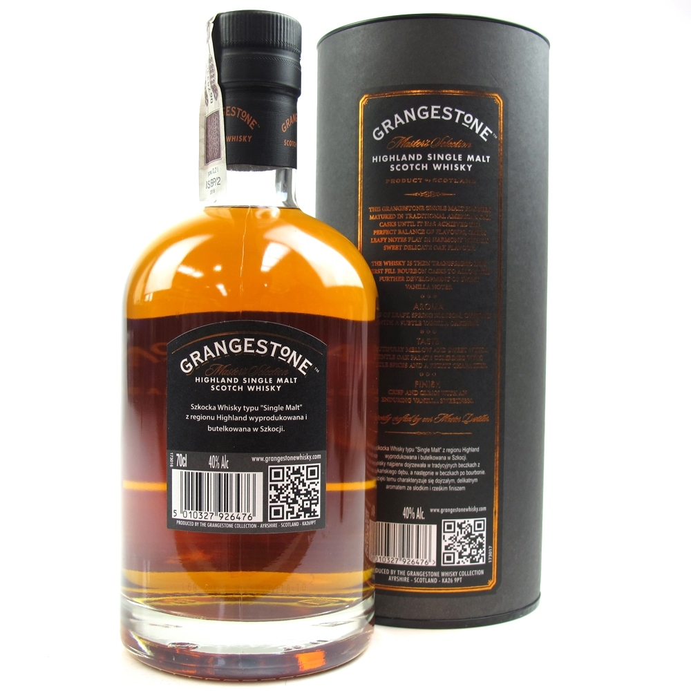 Grangestone Master's Selection Highland Single Malt Double Cask Whisky Auctioneer