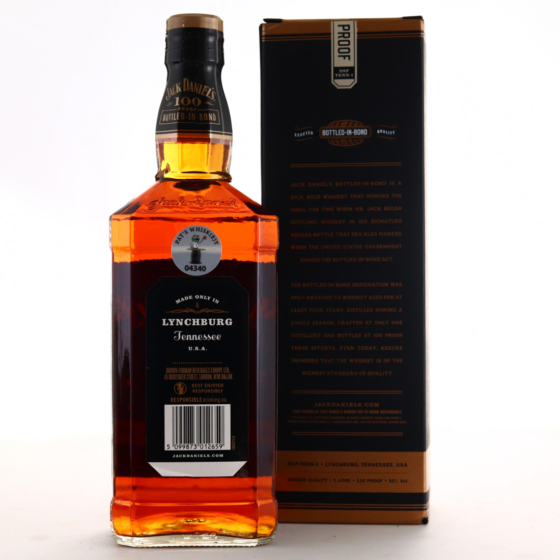 Jack Daniel's Bottled in Bond 100 Proof 1 Litre Whisky Auctioneer
