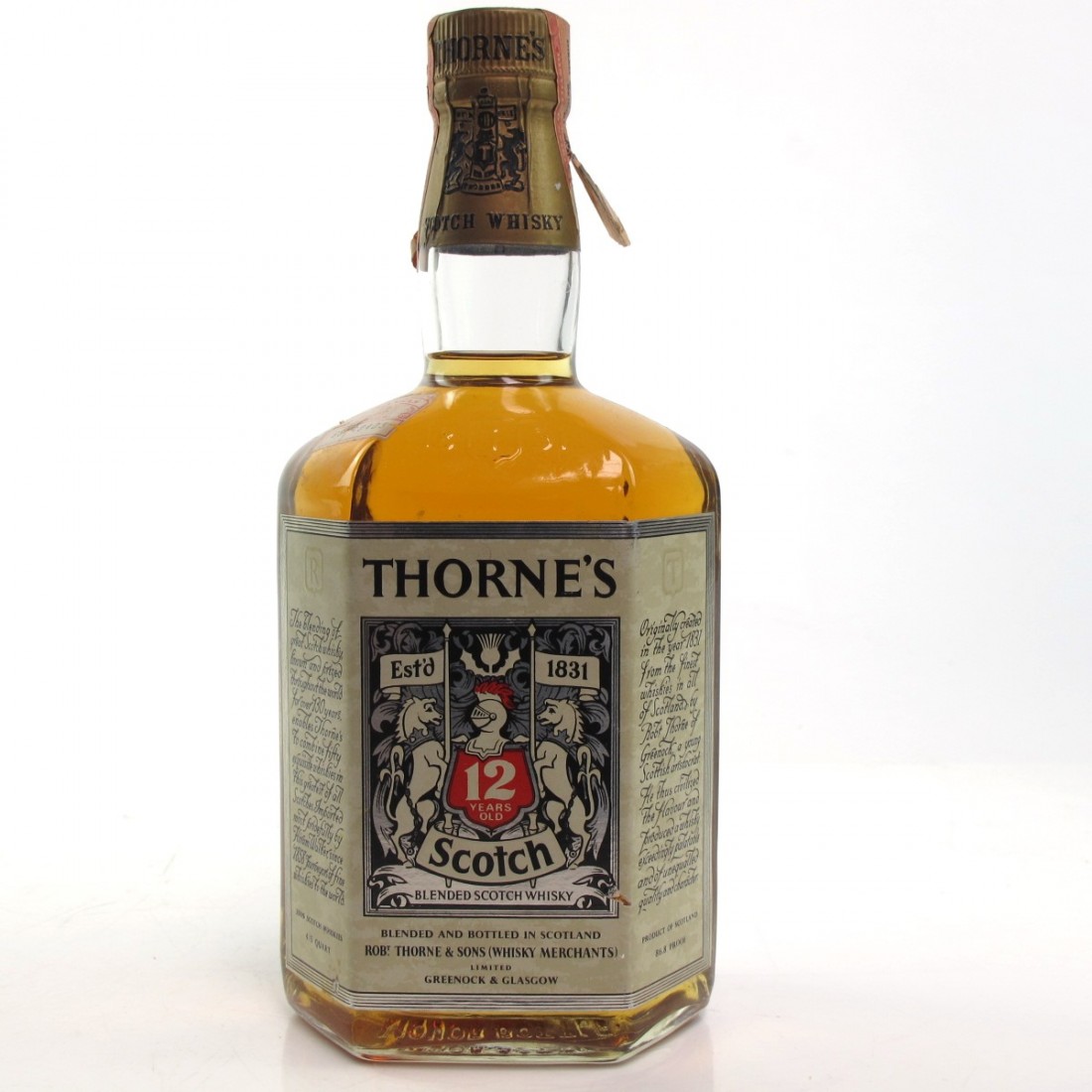 Thorne's 12 Year Old 1960s Whisky Auctioneer