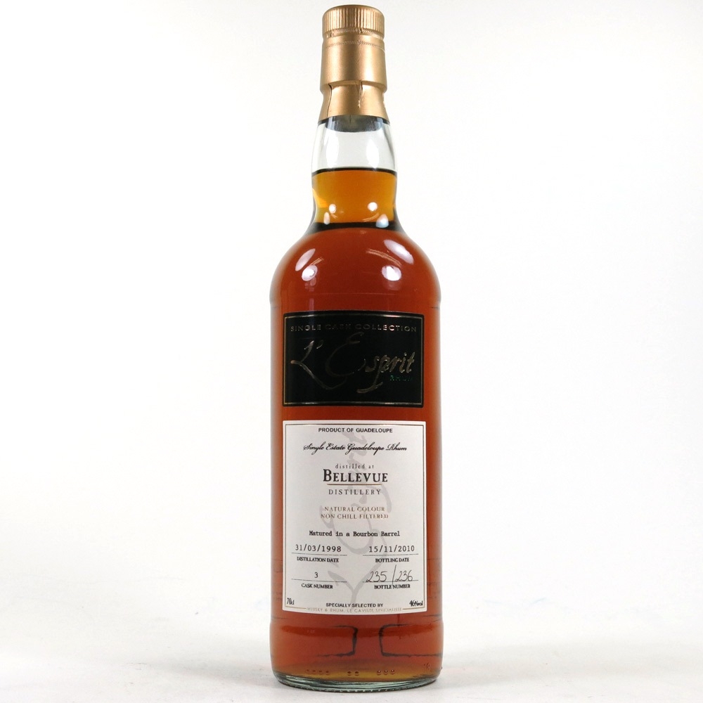 Bellevue 1998 Single Cask Rum Whisky Auctioneer