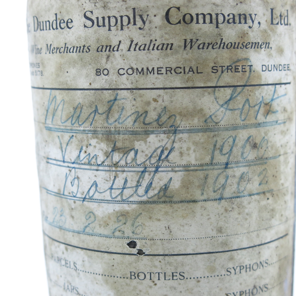 Martinez 1900 Vintage Port Dundee Supply Company Whisky Auctioneer