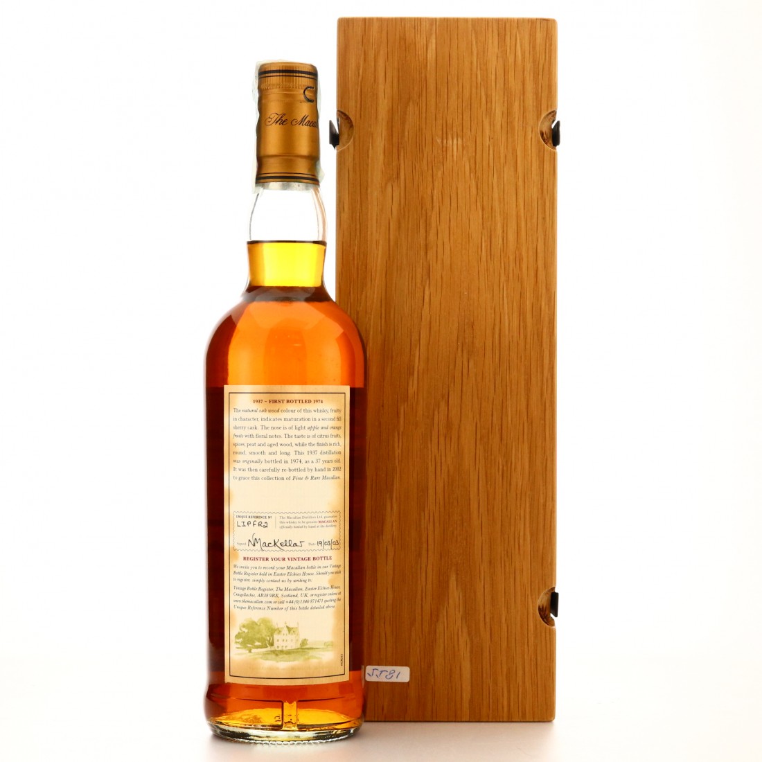 Macallan 1937 Fine and Rare 37 Year Old