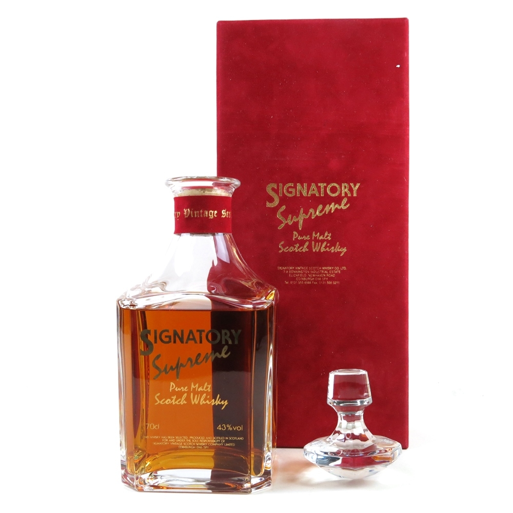 Signatory Supreme Decanter / 104 Malts | Whisky Auctioneer