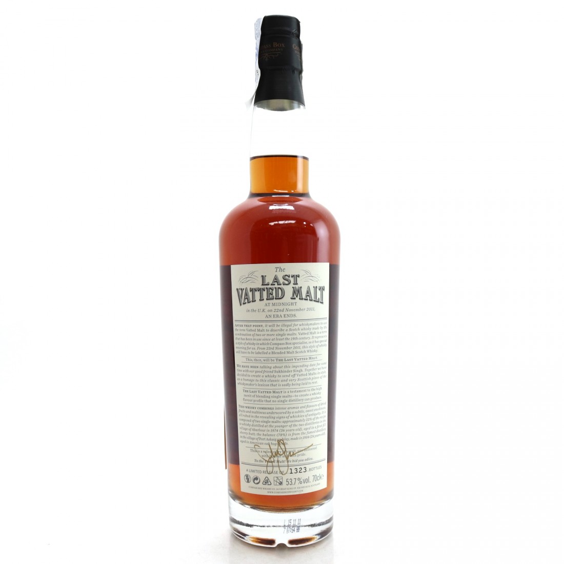 Compass Box Last Vatted Malt Whisky Auctioneer