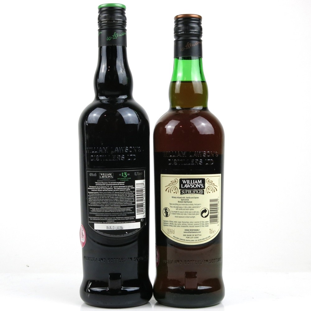 William Lawson's 13 Year Old Blend & Super Spiced Spirit Drink / 2 x ...