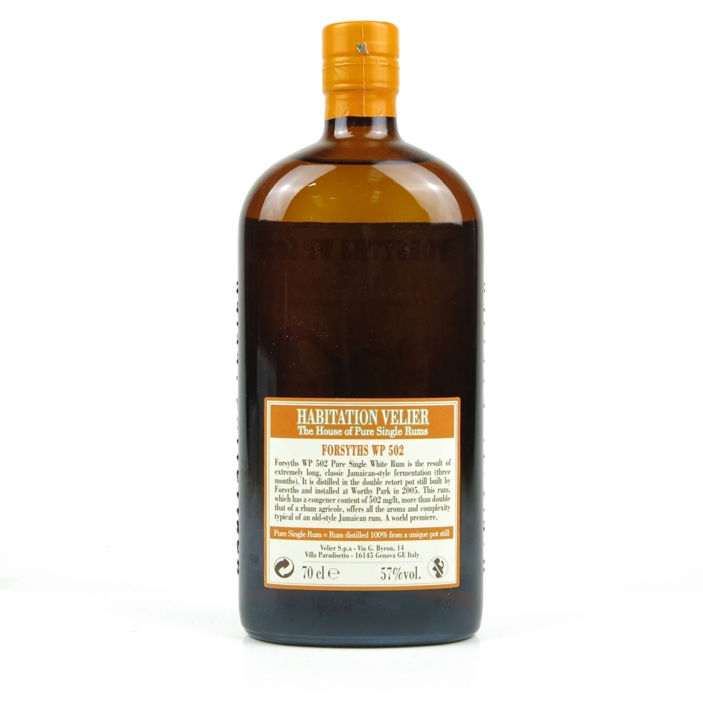 Forsyths WP 502 Habitation Velier Jamaica Single Rum Whisky Auctioneer