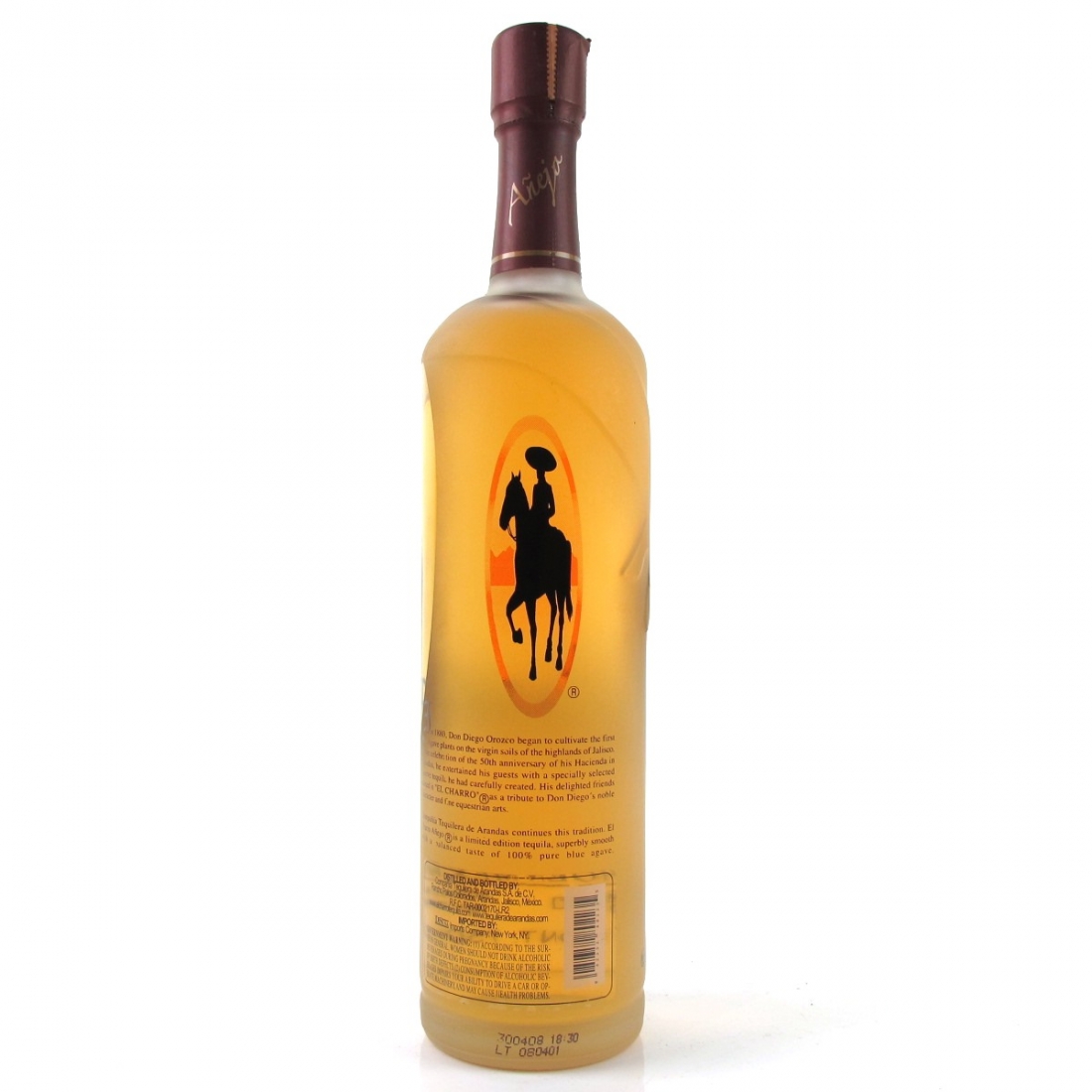 El Charro Tequila Anejo Whisky Auctioneer
