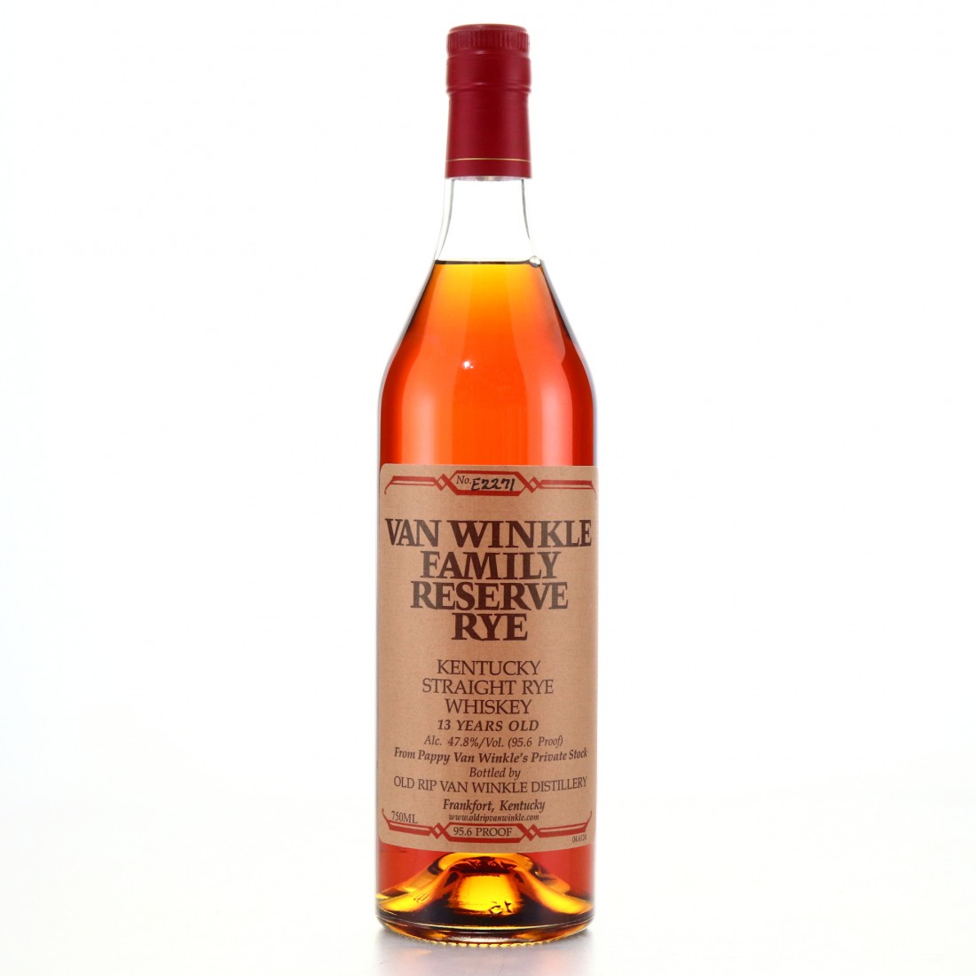 Van Winkle 13 Year Old Family Reserve Rye 2014 Release Whisky Auctioneer