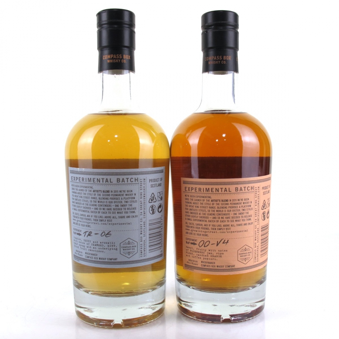 Compass Box Great King Street Experemental Batchs 2 x 50cl Whisky