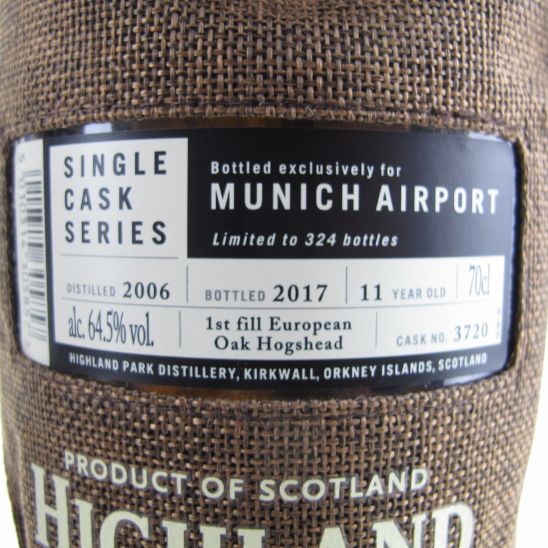Highland Park Single Cask Munich Airport whiskyauctioneer.com
