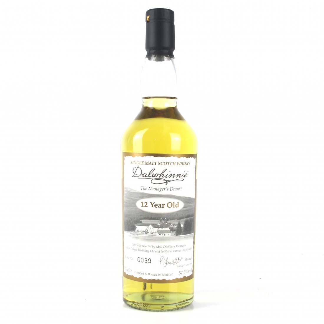 Dalwhinnie 12 Year Old Managers Dram 2009 Whisky Auctioneer