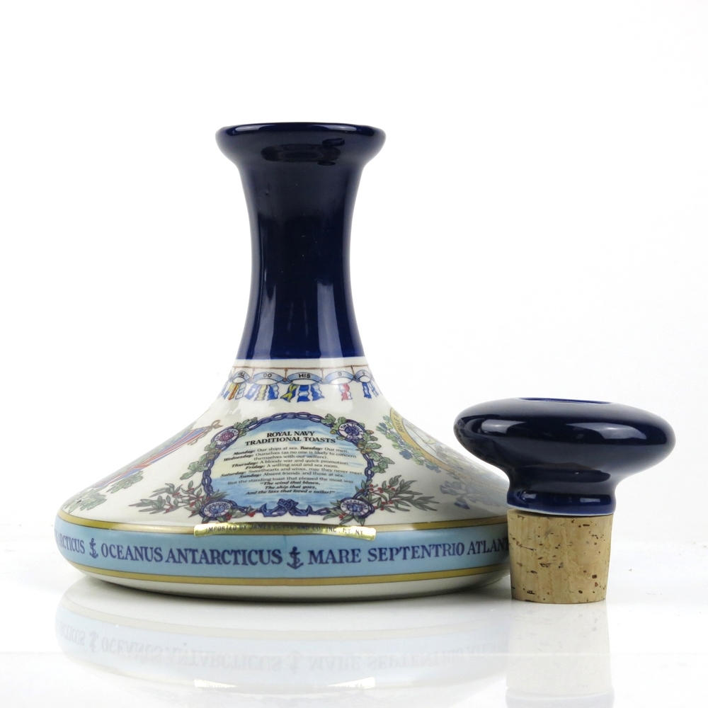 British Navy Pusser's Rum / Wade Decanter 1 Litre Whisky Auctioneer