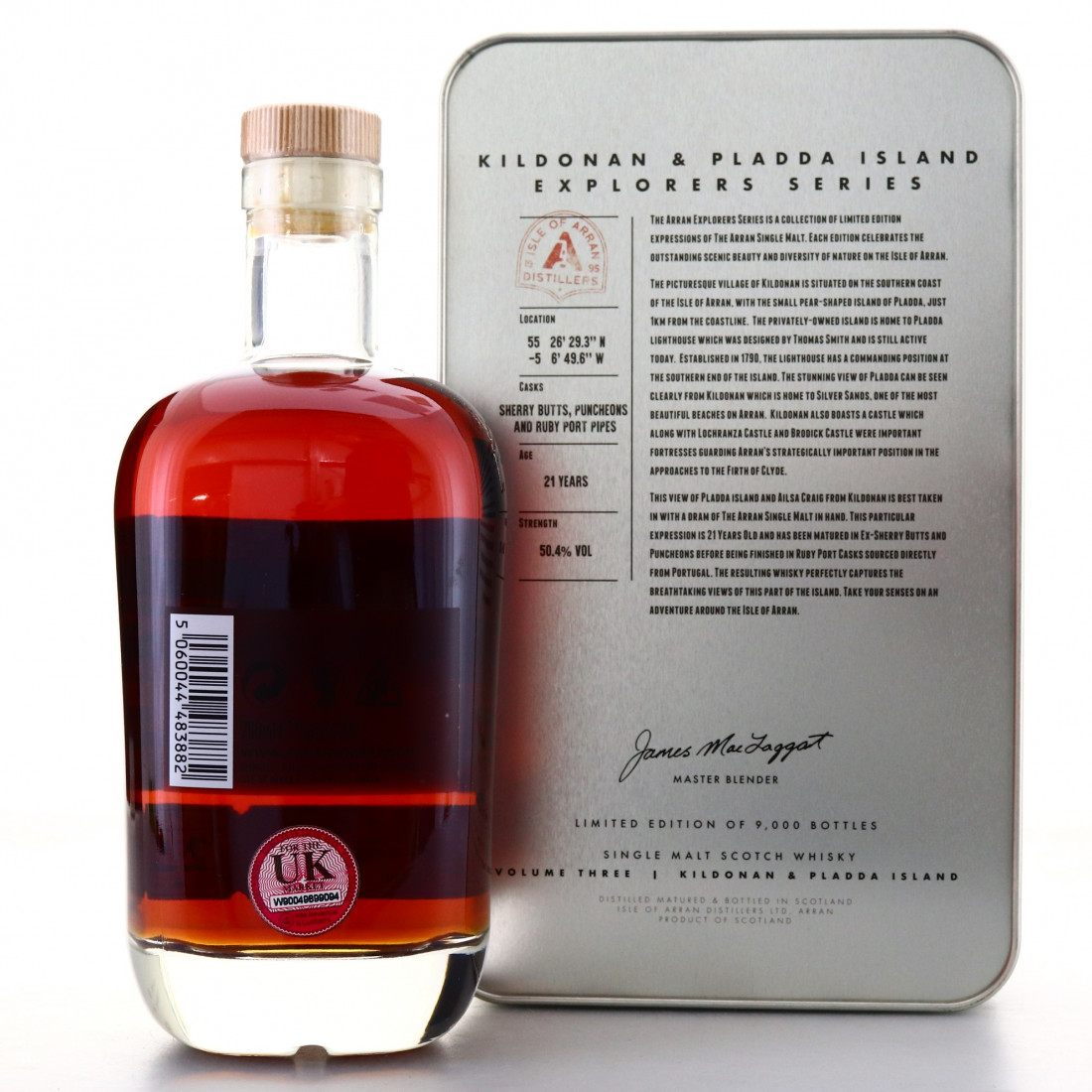 Arran 21 Year Old The Explorers Series Volume 3 / Kildonan and Pladda