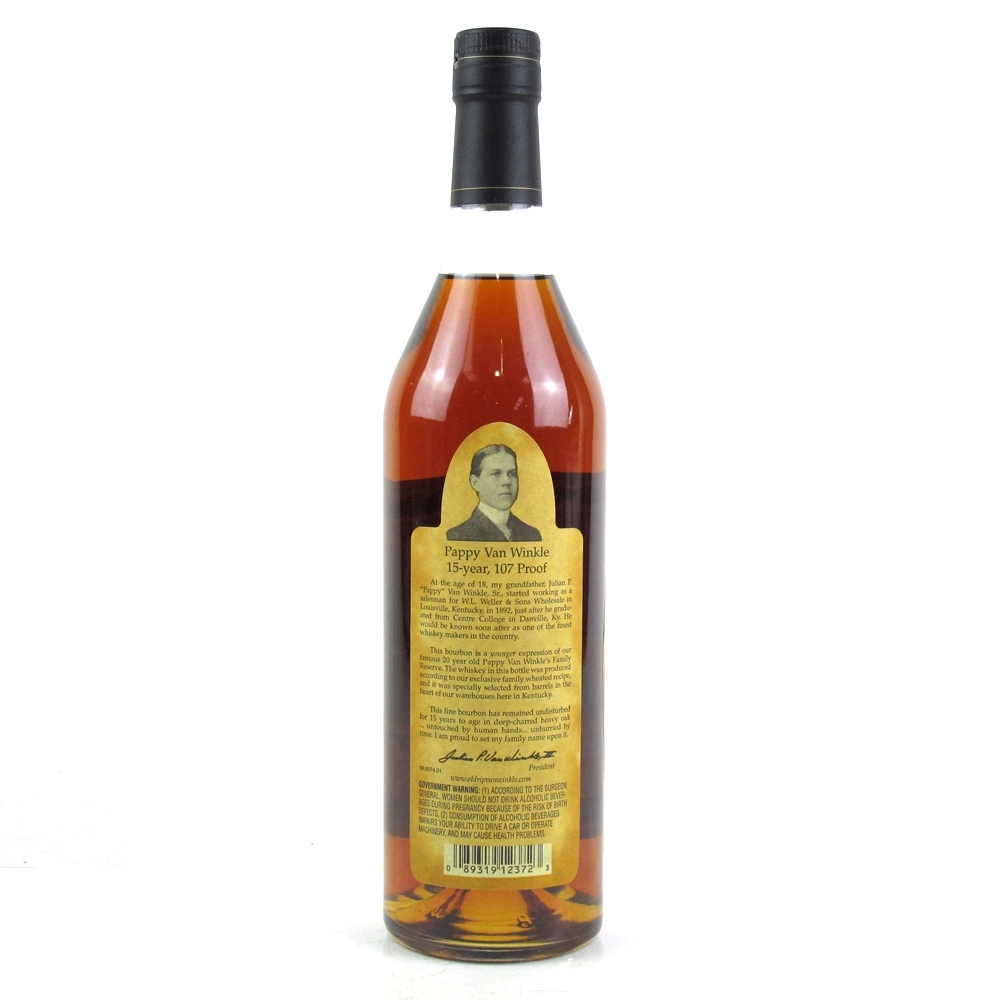 Pappy Van Winkle Family Reserve 15 Year Old Whisky Auctioneer Pappy Van Winkle Family Reserve 15 Year Old Whisky Auctioneer