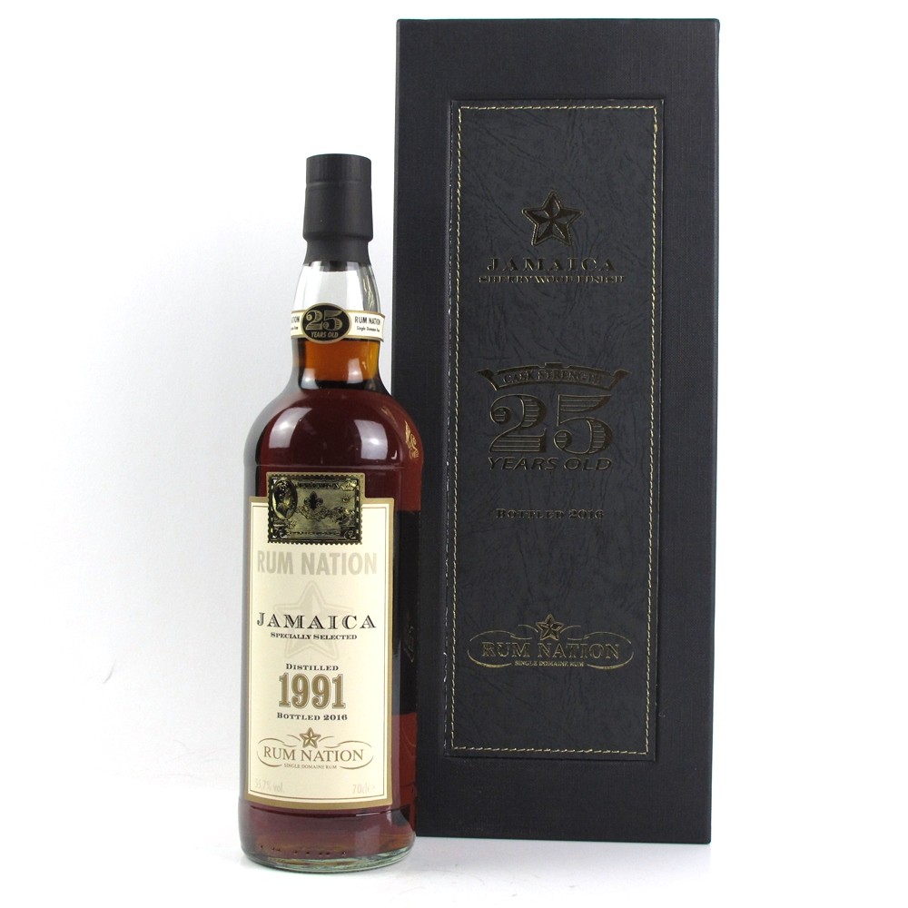 Jamaica 1991 25 Year Old Cask Strength Rum Nation Whisky Auctioneer