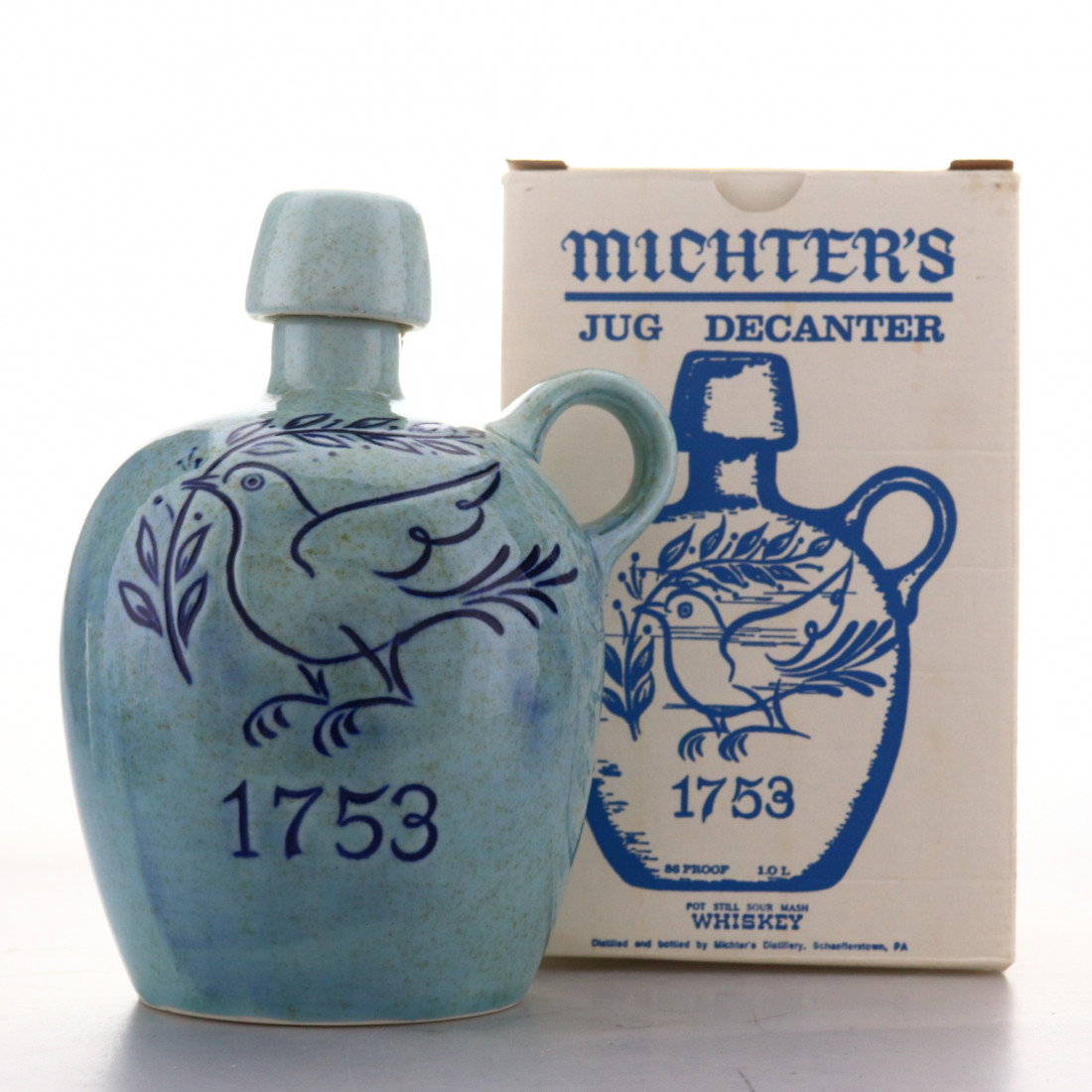 Michter's Sour Mash Whiskey Jug Decanter 1 Litre 1980s Whisky Auctioneer
