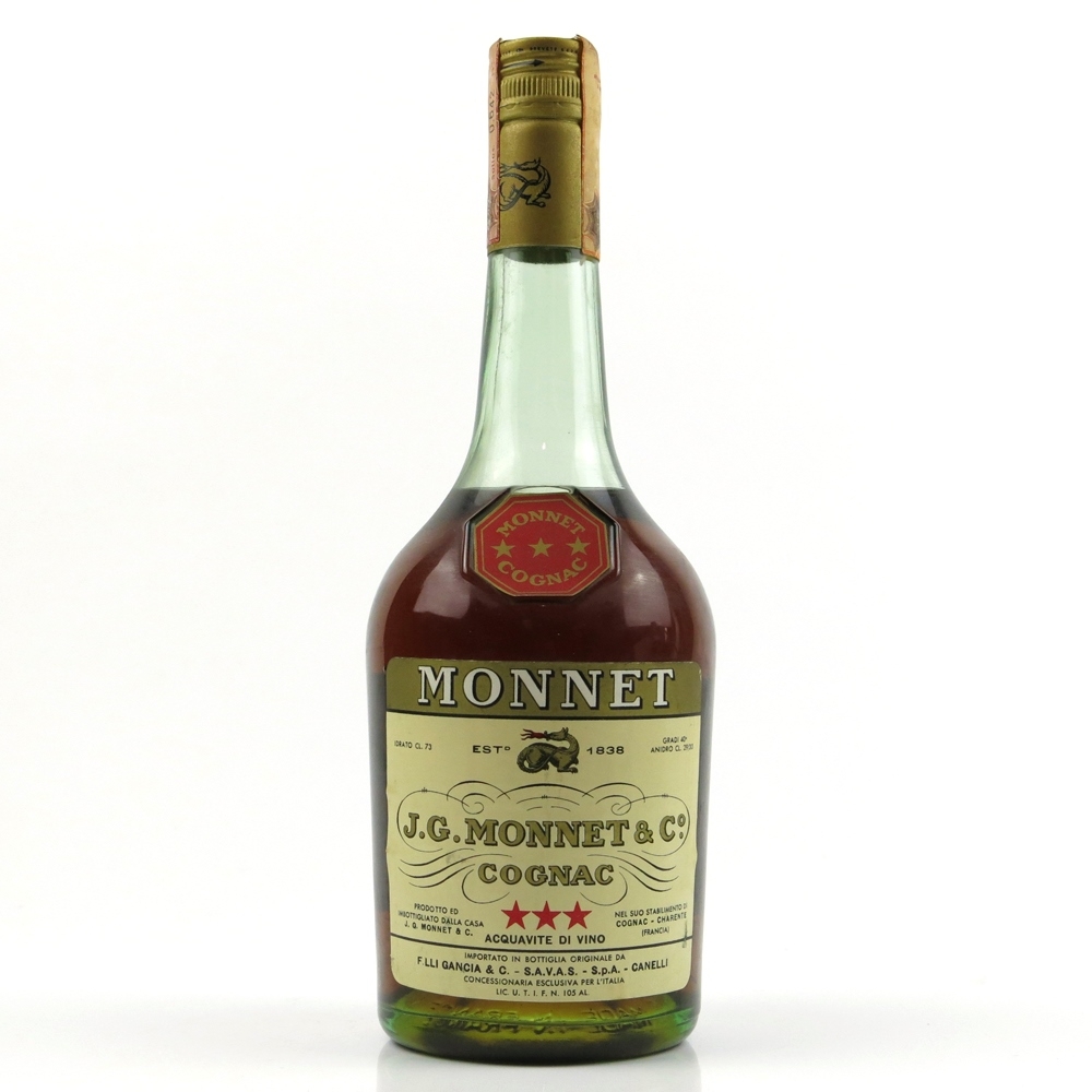 Monnet 3 Star Cognac | Whisky Auctioneer