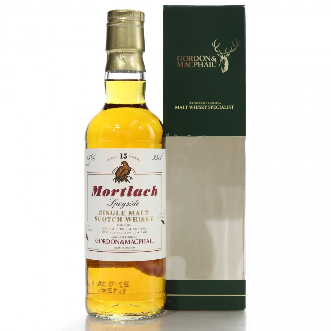 Mortlach 15 Year Old Gordon and MacPhail 35cl Whisky Auctioneer