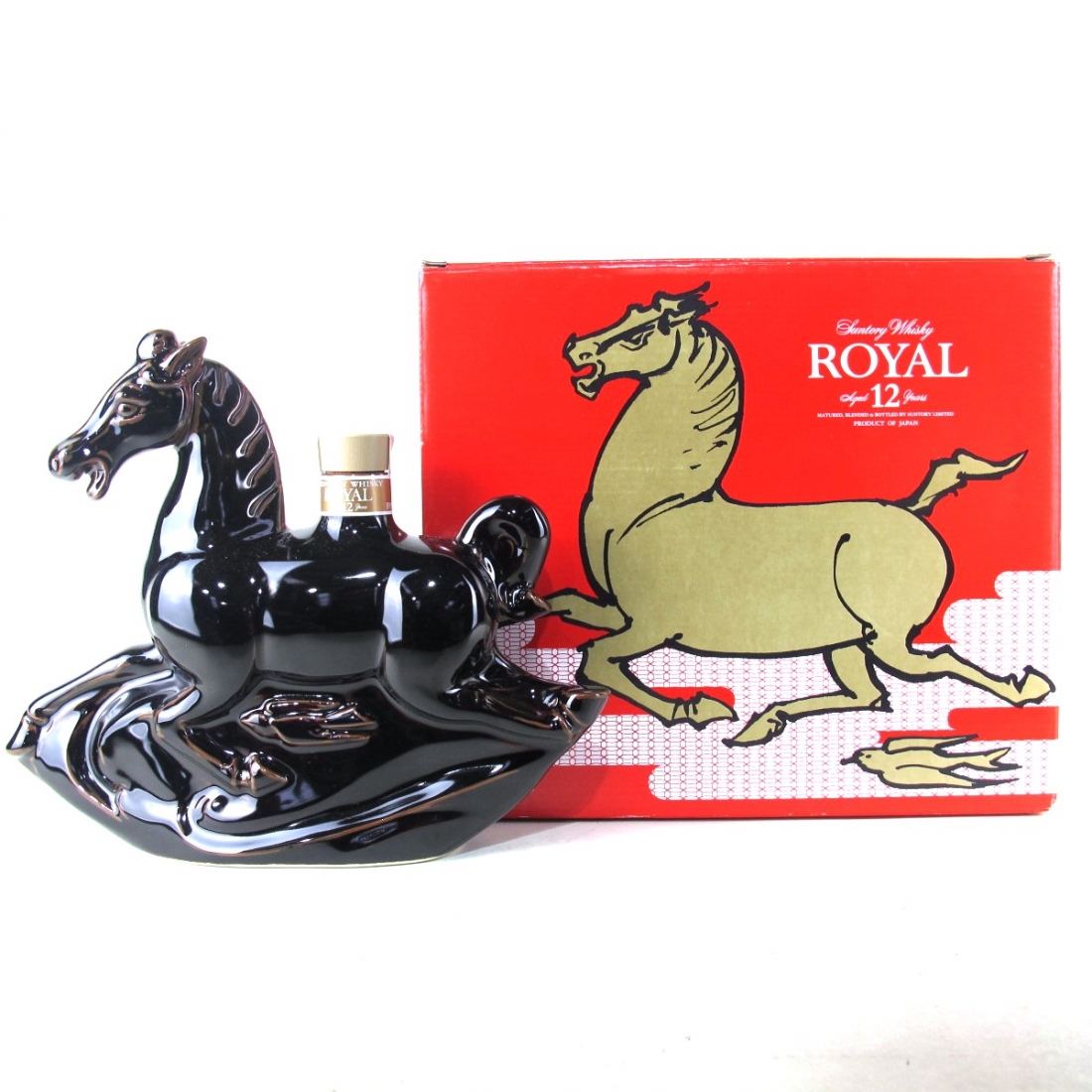 Suntory whisky royal 12 year old 60cl year of the horse decanter