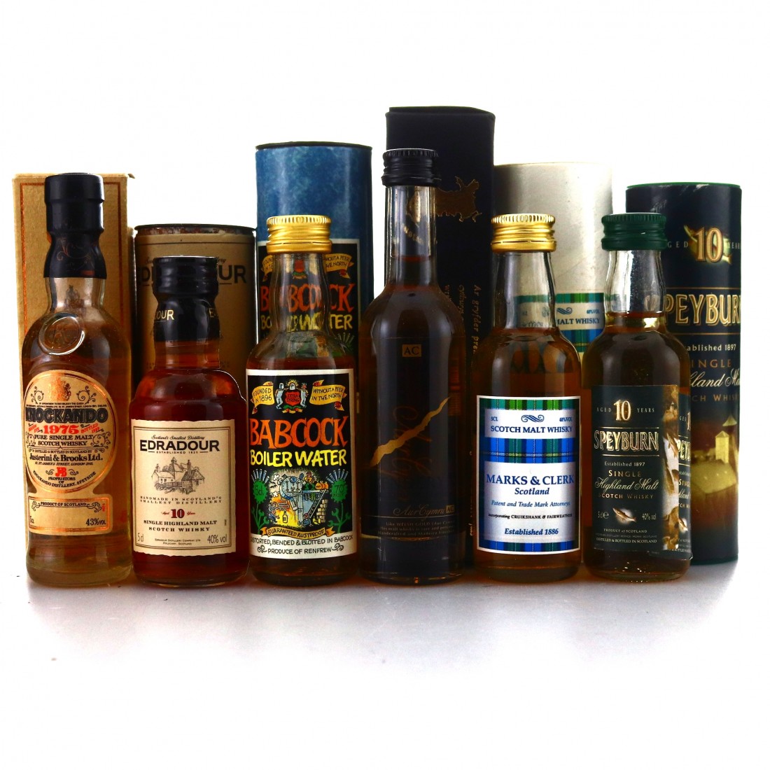 Single Malt Miniatures X 6 Whisky Auctioneer