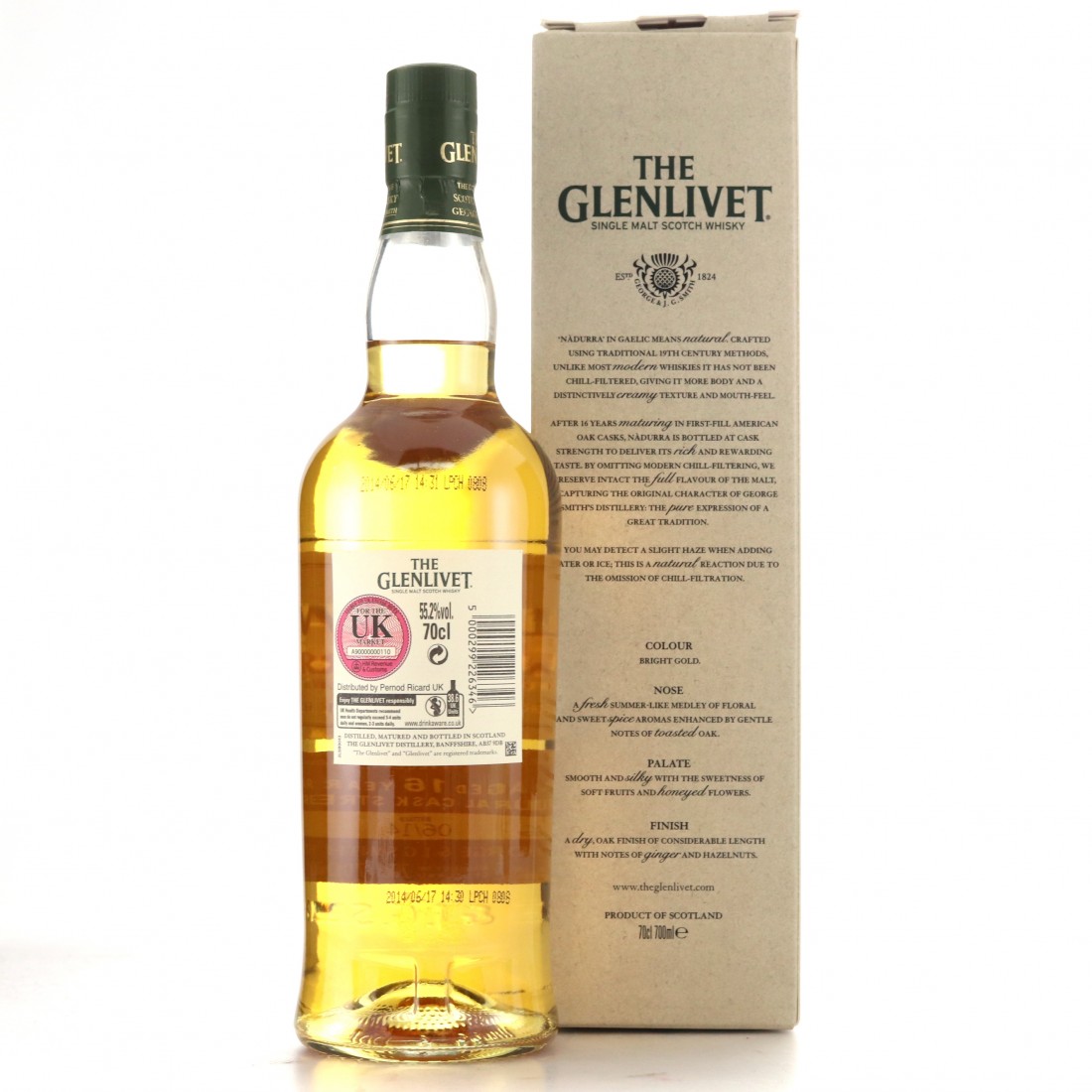 Glenlivet Nàdurra 16 Year Old Cask Strength Batch 0614C Whisky