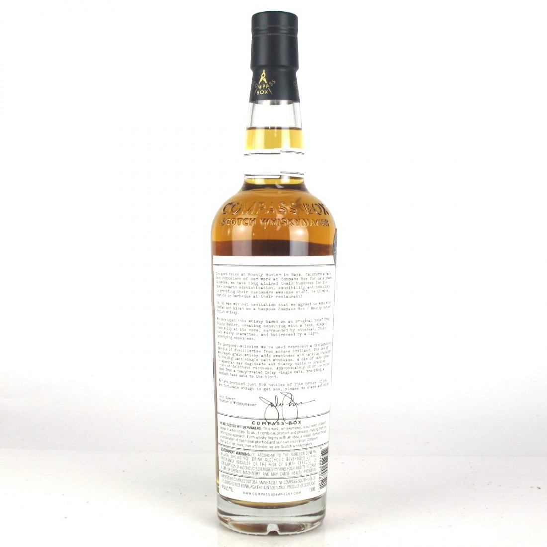 Compass Box Bounty Hunter 75cl / US Import Whisky Auctioneer
