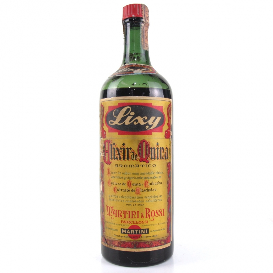 Elixir De Quina Martini and Rossi Circa 1 litre Whisky Auctioneer