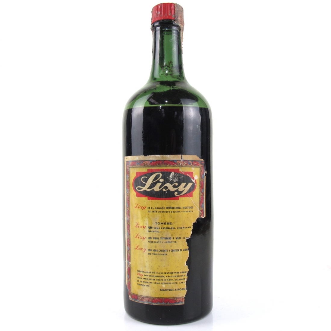 Elixir De Quina Martini and Rossi Circa 1 litre Whisky Auctioneer