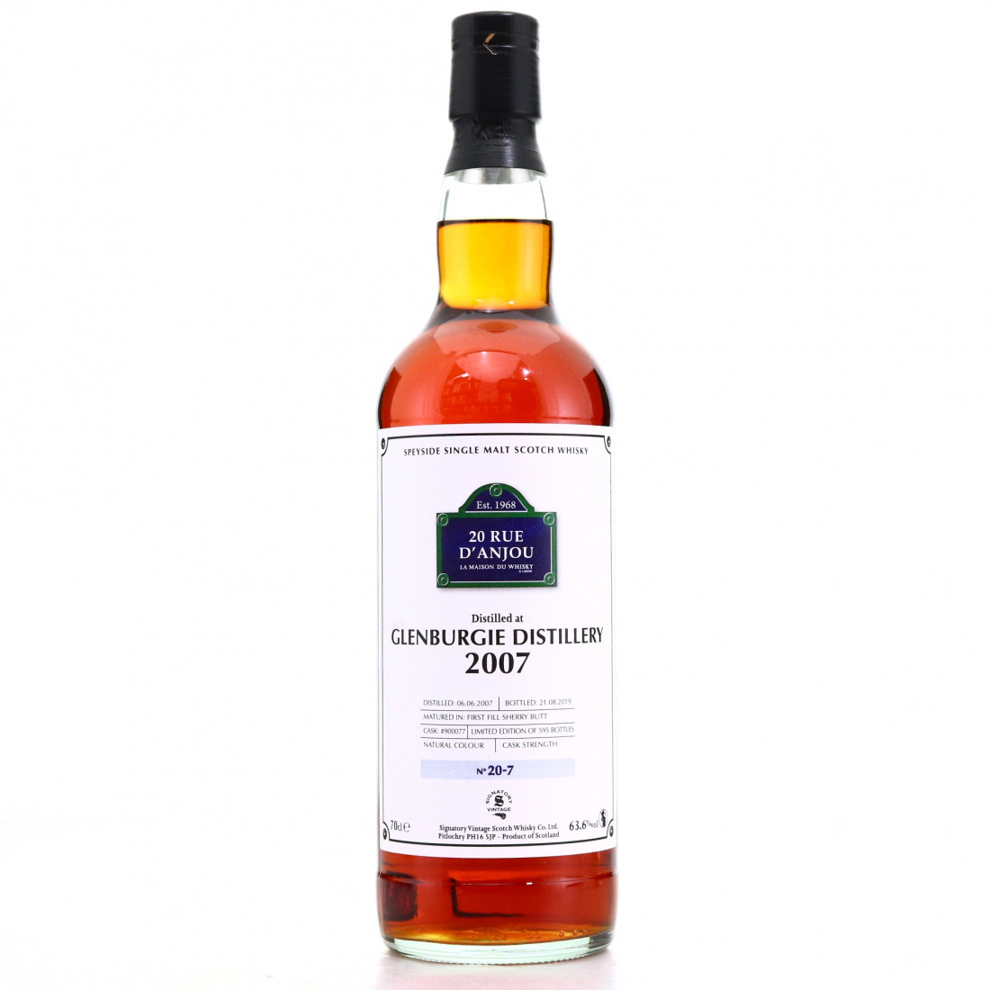 Glenburgie 2007 Signatory Vintage 12 Year Old LMDW 20 Rue D Anjou 