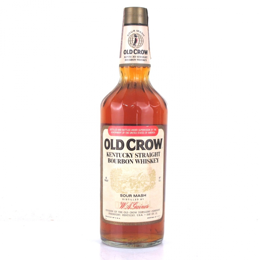 Old Crow Kentucky Straight Bourbon 1970s Whisky Auctioneer