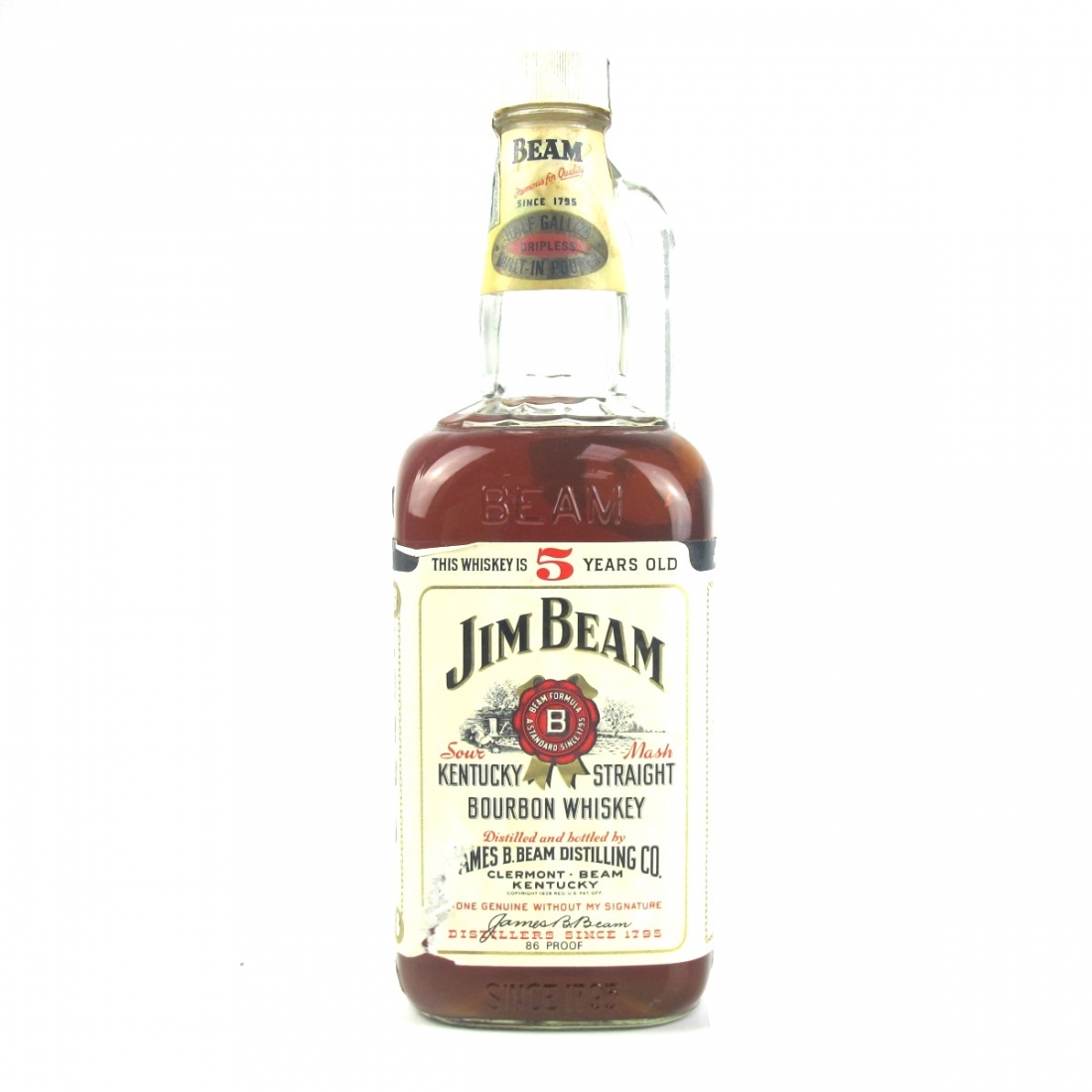 Jim Beam 5 Year Old Half Gallon Circa 1976 Whisky Auctioneer