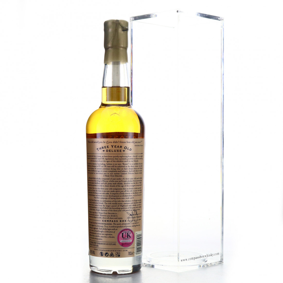 Compass Box 3 Year Old Deluxe Whisky Auctioneer
