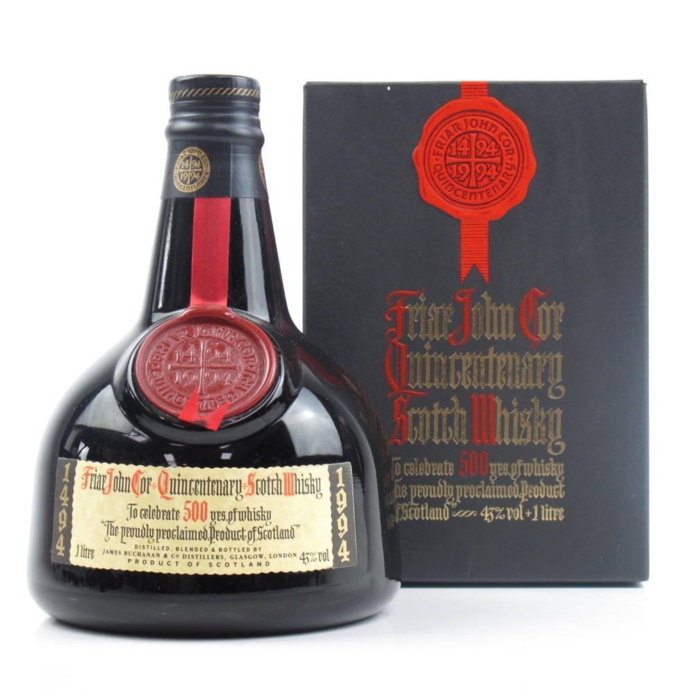 Friar John Cor Quincentenary Whisky Auctioneer
