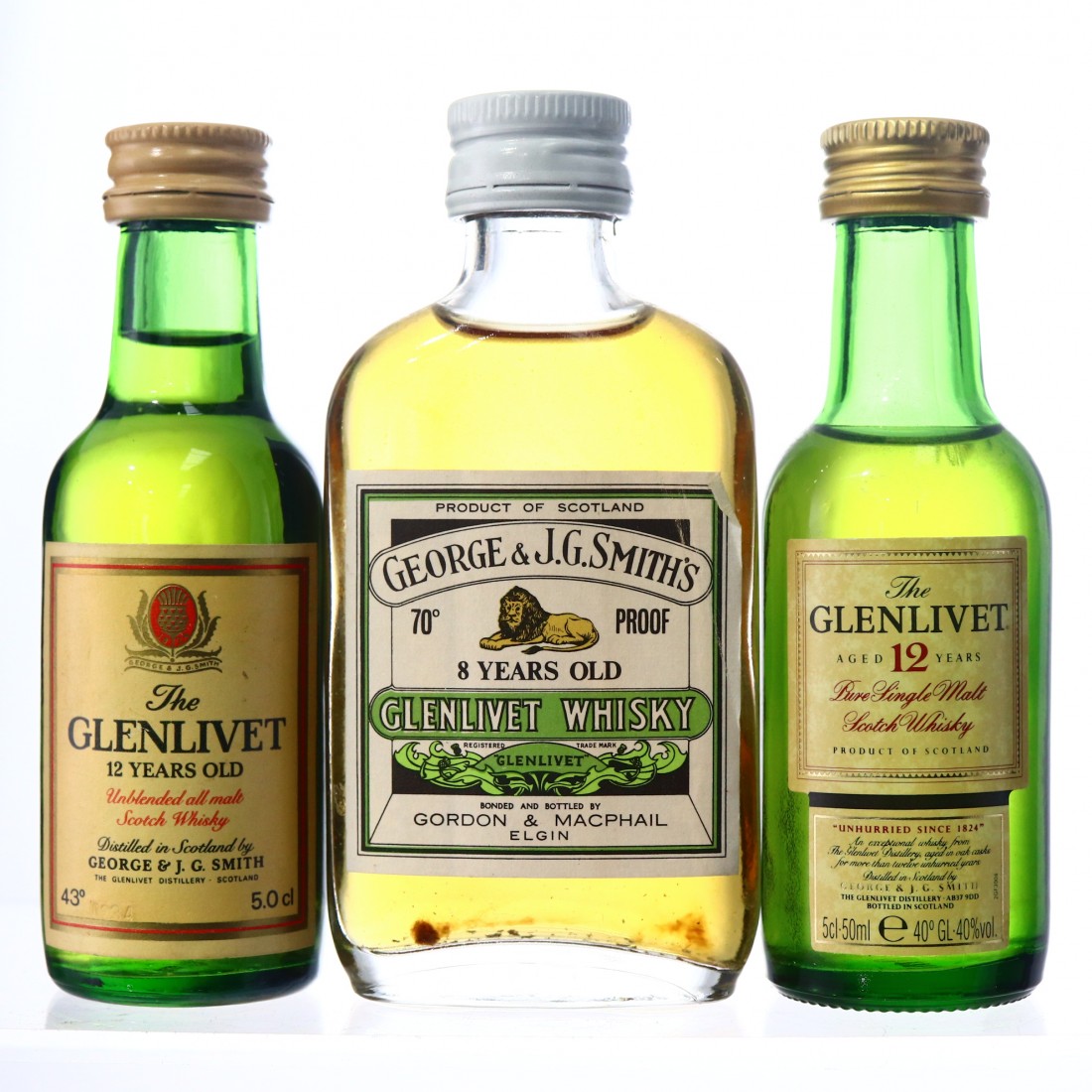 Glenlivet Miniature Collection 3 x 5cl Whisky Auctioneer