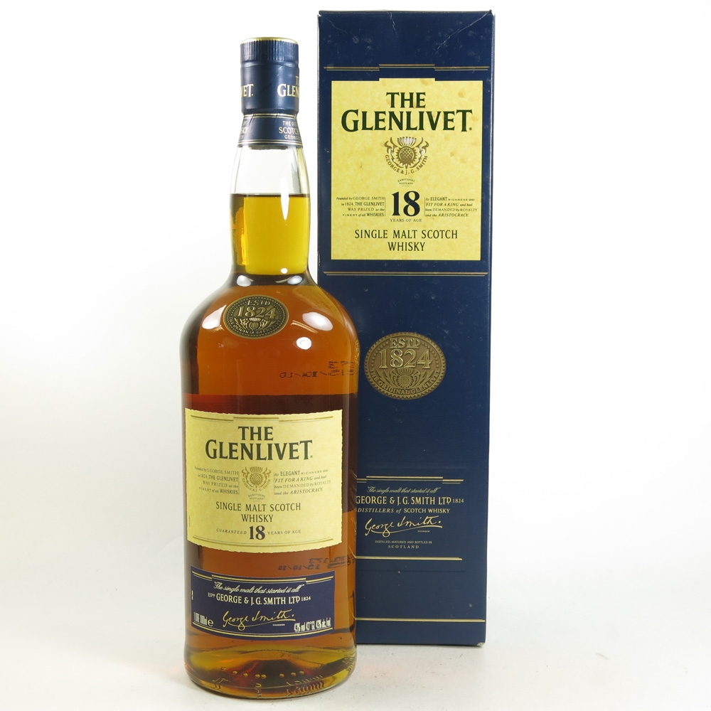 Glenlivet 18 Year Old 1 Litre Whisky Auctioneer