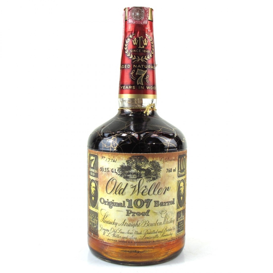 Old Weller Original 107 Barrel Proof 7 Year Old 1970s Whisky Auctioneer