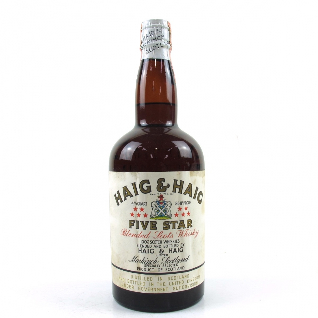 Haig and Haig Five Star 1950s Whisky Auctioneer