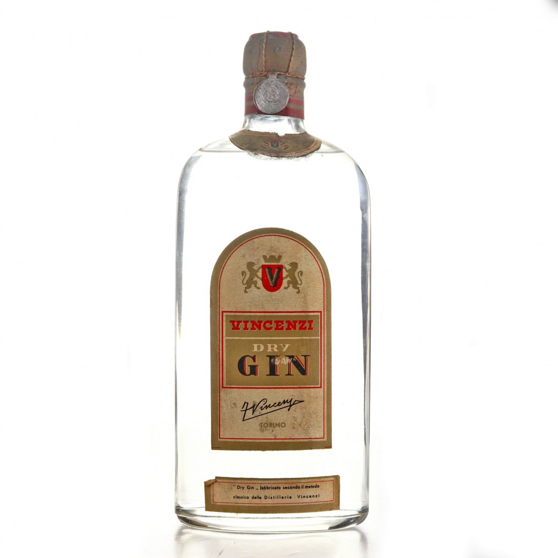 Vincenzi Dry Gin 1950s Whisky Auctioneer