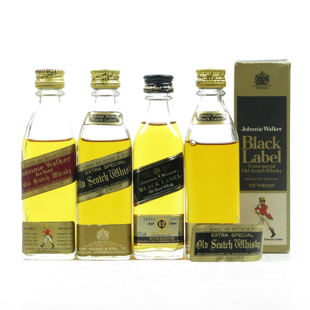Johnnie Walker Miniature Collection 4 x 5cl Whisky Auctioneer