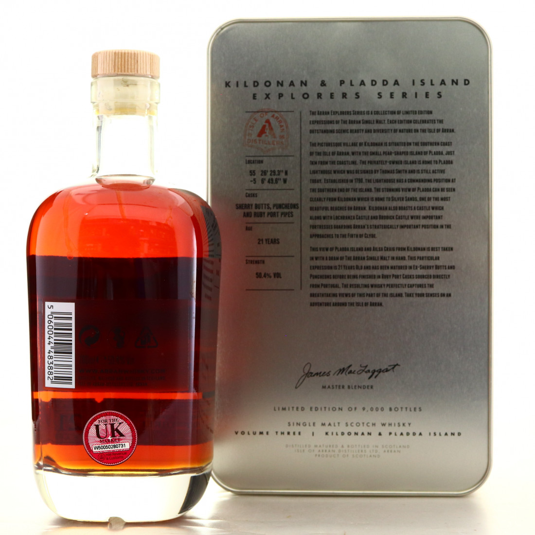 Arran 21 Year Old The Explorers Series Volume 3 / Kildonan and Pladda