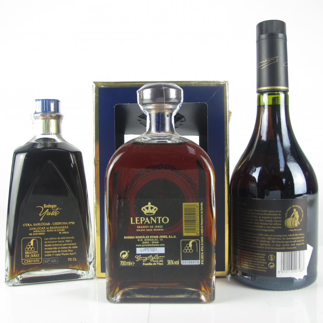 Spanish Brandy Selection 3 x 70cl Whisky Auctioneer